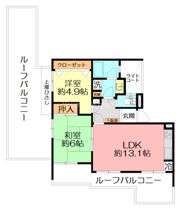 東戸塚ガーデニアイーストヒルズの間取り画像
