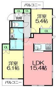 コーラルデュオ湘南Westの間取り画像