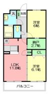 ベルエールA棟の間取り画像