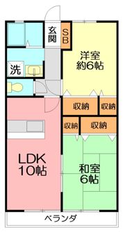 エーリSASの間取り画像