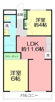 パストラル山口の間取り画像