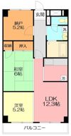 ソシアグリーンオークの間取り画像