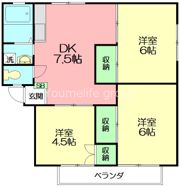 ハイツシャインAの間取り画像