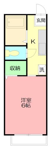 ハイツKの間取り画像