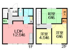 パストラル奥津Cの間取り画像