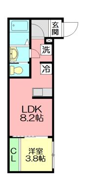 ベルフルール本厚木の間取り画像