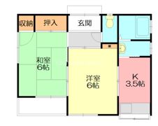 譲原貸家 3号の間取り画像