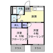 第1葉山コーポAの間取り画像