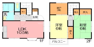 稲子レンタルハウスの間取り画像