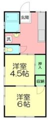 三直アパートの間取り画像
