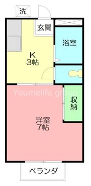 ハイツ萩原の間取り画像