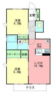 ピアフォンテーヌAの間取り画像
