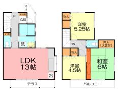 岩瀬テラスの間取り画像