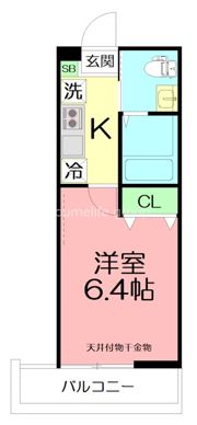 ハーミットクラブハウス戸塚矢部の間取り画像