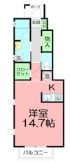 フラワー相模野の間取り画像