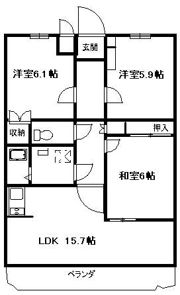 メゾングラシアの間取り画像