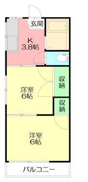 第1涼風荘の間取り画像
