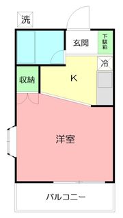 シェソワ妻田の間取り画像