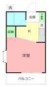 シェソワ妻田の間取り画像