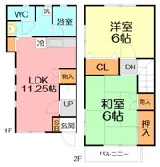 シャトレーアキIIの間取り画像