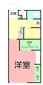 レオパレス第6ひかりハイツの間取り画像