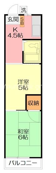 コーポ海老名の間取り画像