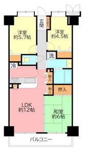 セザール東海大学前の間取り画像