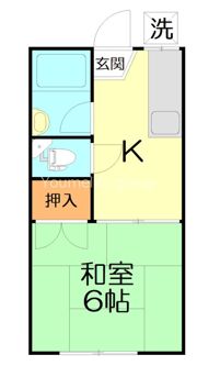 コーポ臼井の間取り画像