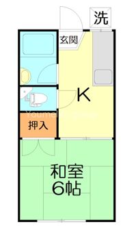 コーポ臼井の間取り画像