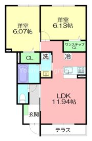 クレアージュの間取り画像