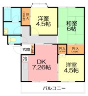 サンハイツ松風の間取り画像