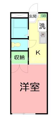 クイーンズKの間取り画像