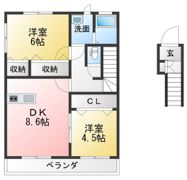 ベルコートの間取り画像