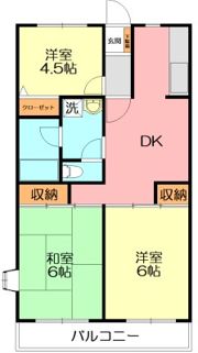 パークサイドマンションの間取り画像
