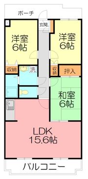 ベルデュールの間取り画像
