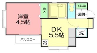 ハイツ大仏坂の間取り画像