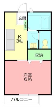 ペアシティ岩原の間取り画像