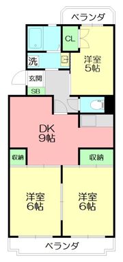 ブルースカイ平塚IIの間取り画像