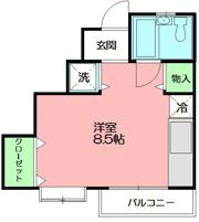 ハイツ大仏坂の間取り画像