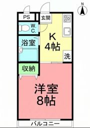 コアクレスト上草柳IIIの間取り画像