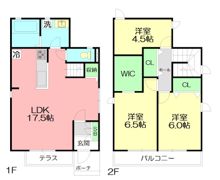 藤沢市本鵠沼2丁目戸建P棟の間取り画像