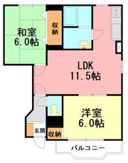 フレイジェIの間取り画像