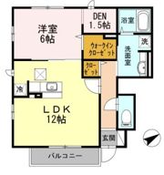 セジュール上矢部の間取り画像
