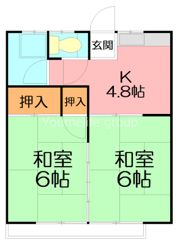 守屋アパートの間取り画像