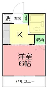 ハイツ守屋Bの間取り画像