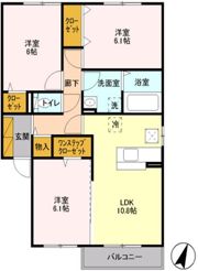 レグルス Bの間取り画像