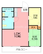 コーポ田中の間取り画像