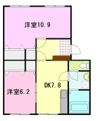 宮ノ脇マンションの間取り画像