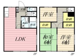 穂谷野コーポの間取り画像