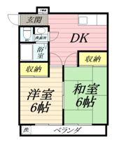 穂谷野コーポの間取り画像